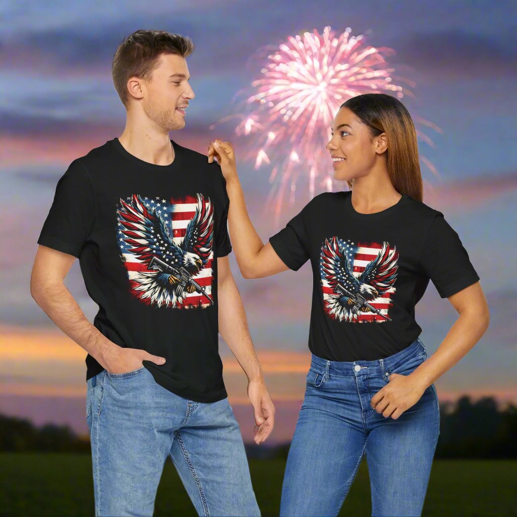 T Shirt American Flag American Eagle