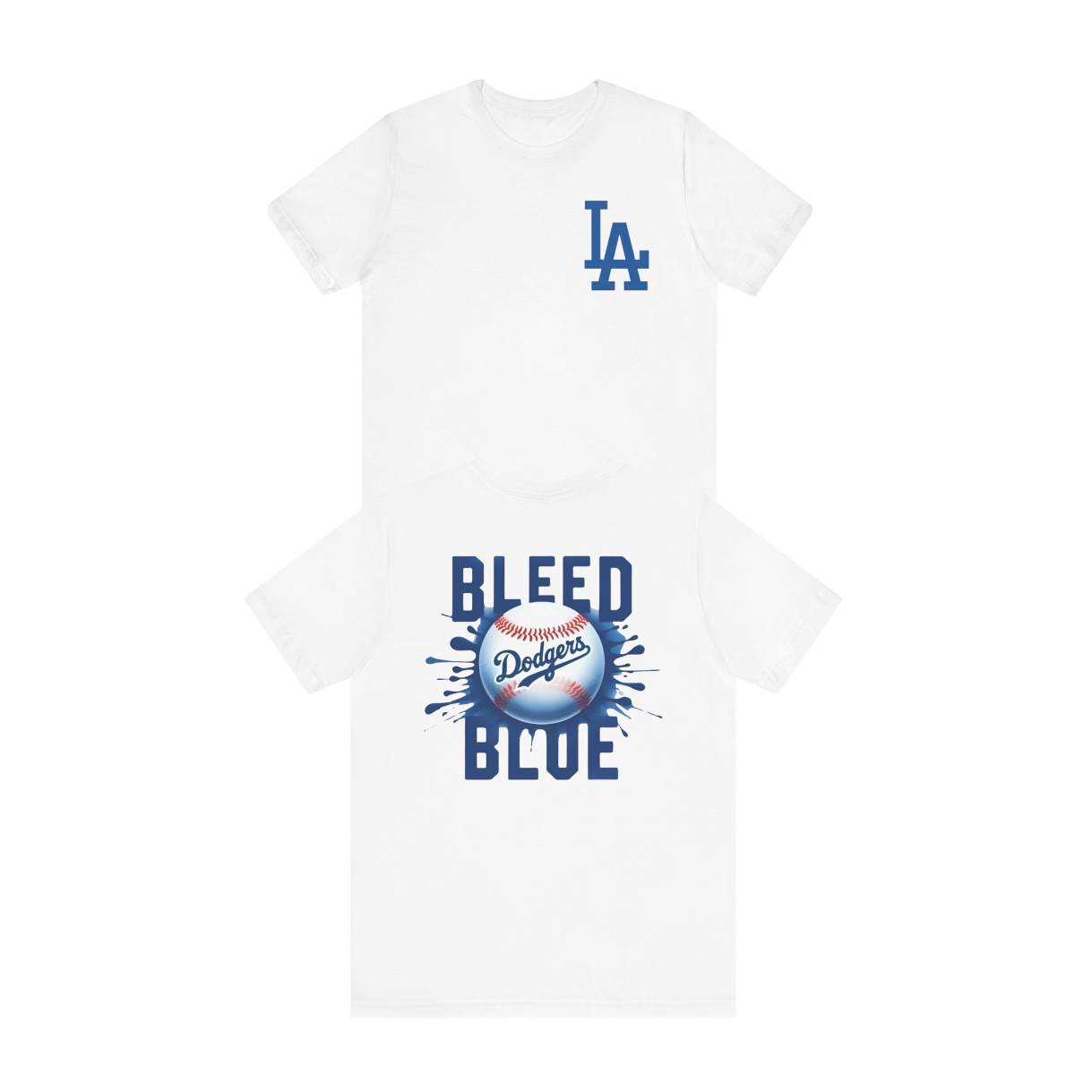 LA Dodgers Bleed Blue Baseball T Shirt
