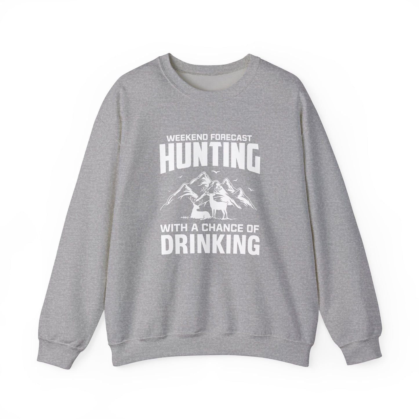 Hunting With A Chance of Drinking Crewneck Sweatshirt