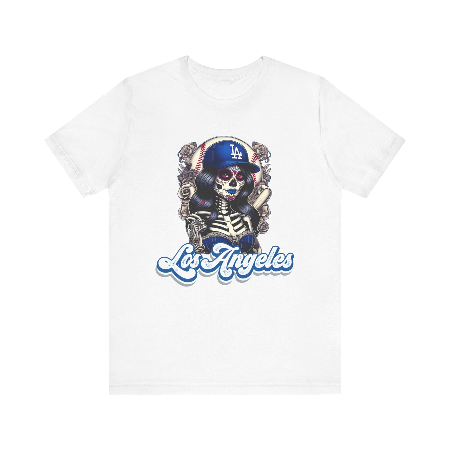 Los Angeles Lady Skull T Shirt