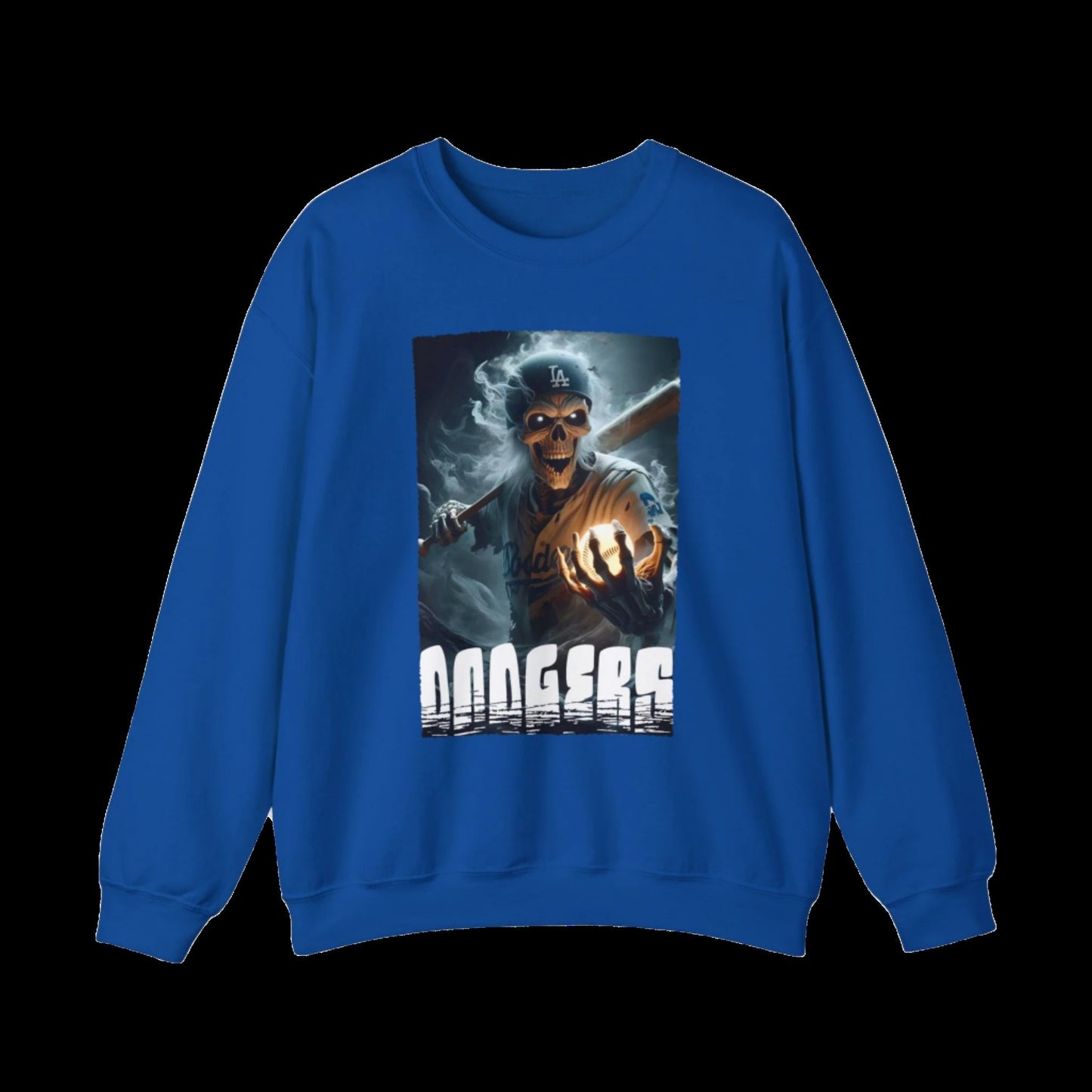 Los Angeles Dodgers Skull Crewneck Sweatshirt