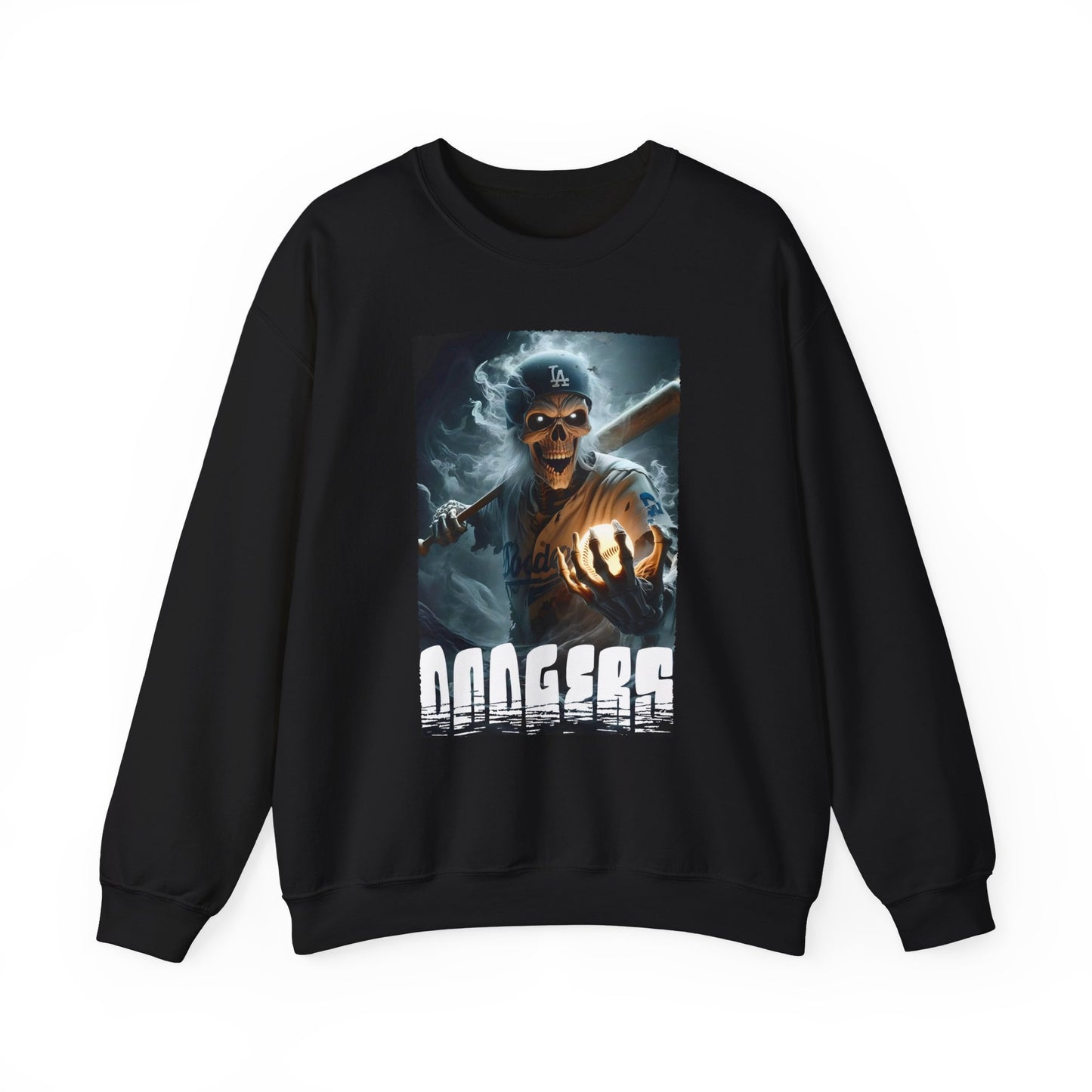 Los Angeles Dodgers Skull Crewneck Sweatshirt