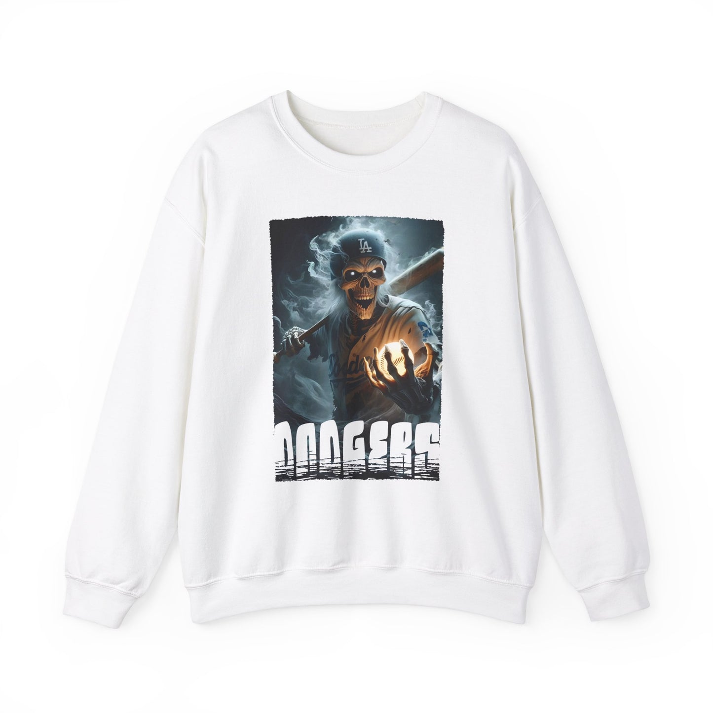 Los Angeles Dodgers Skull Crewneck Sweatshirt