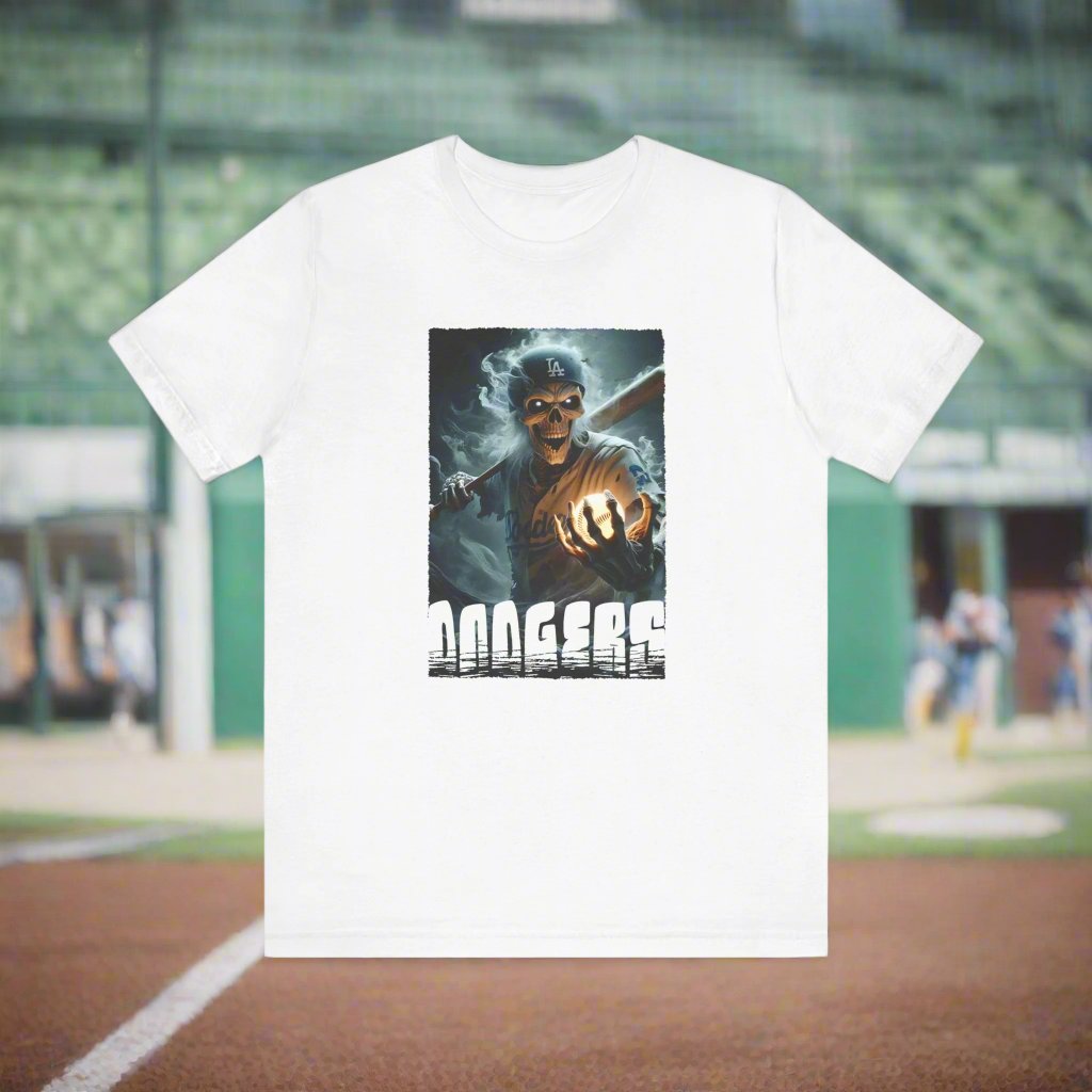LA Dodgers Skull T Shirt
