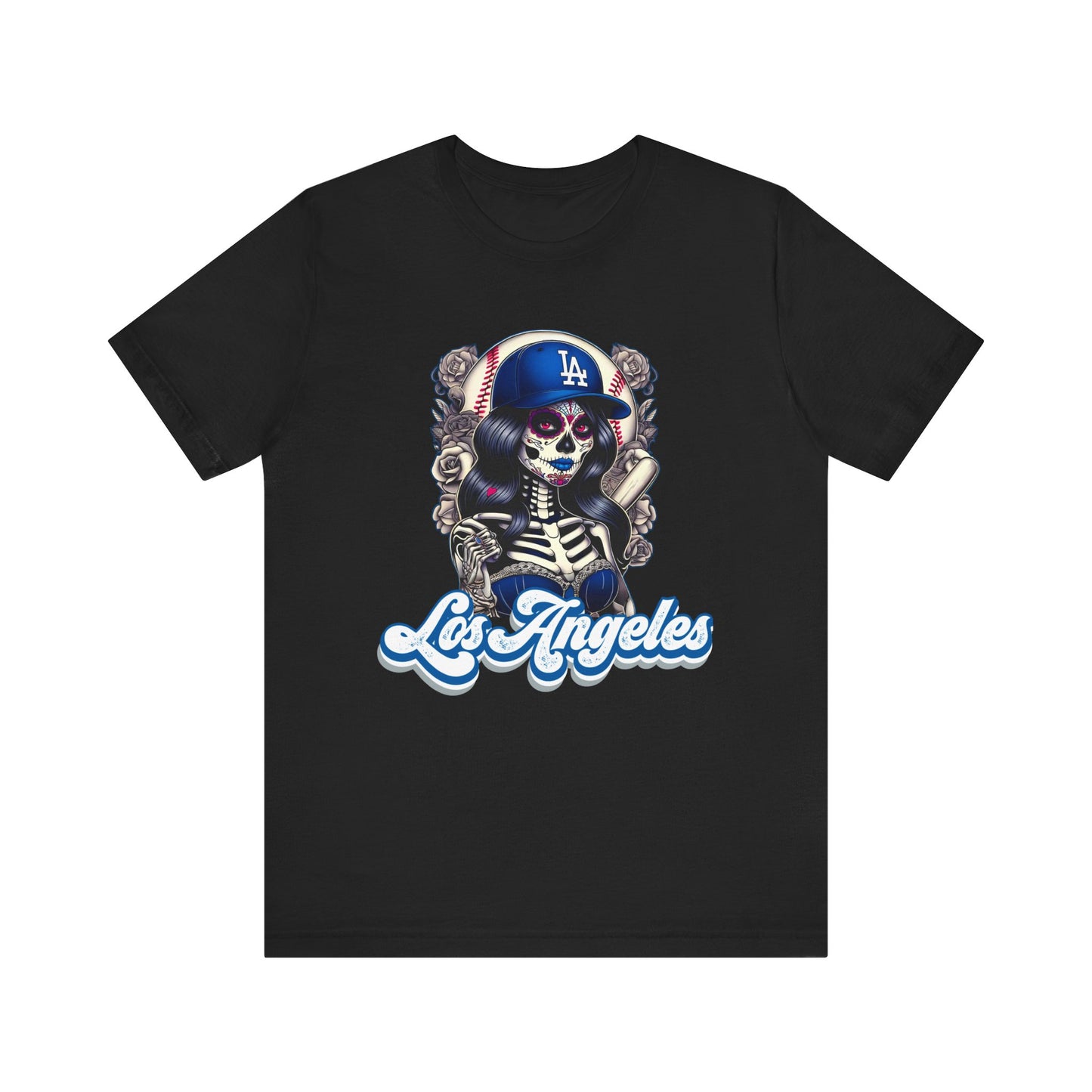 Los Angeles Lady Skull T Shirt