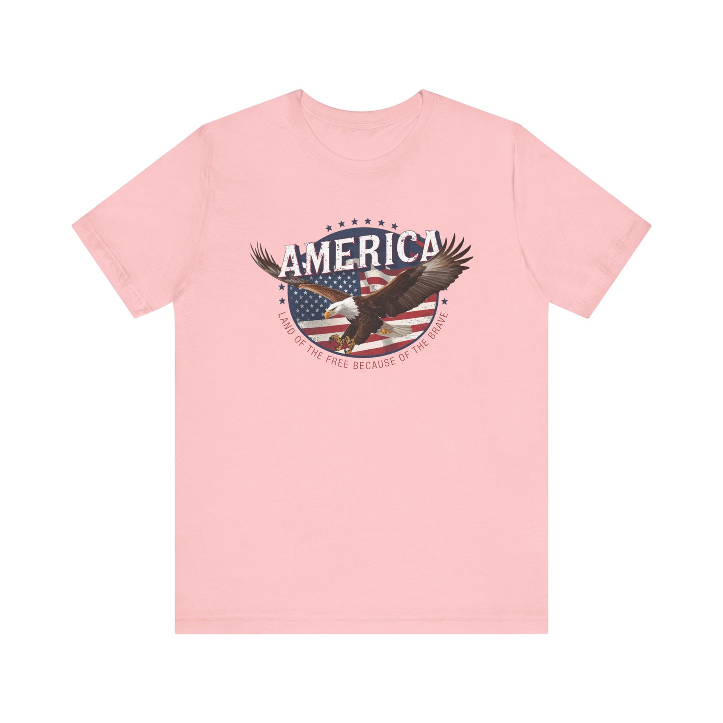 America Land of the Free Graphic T Shirt
