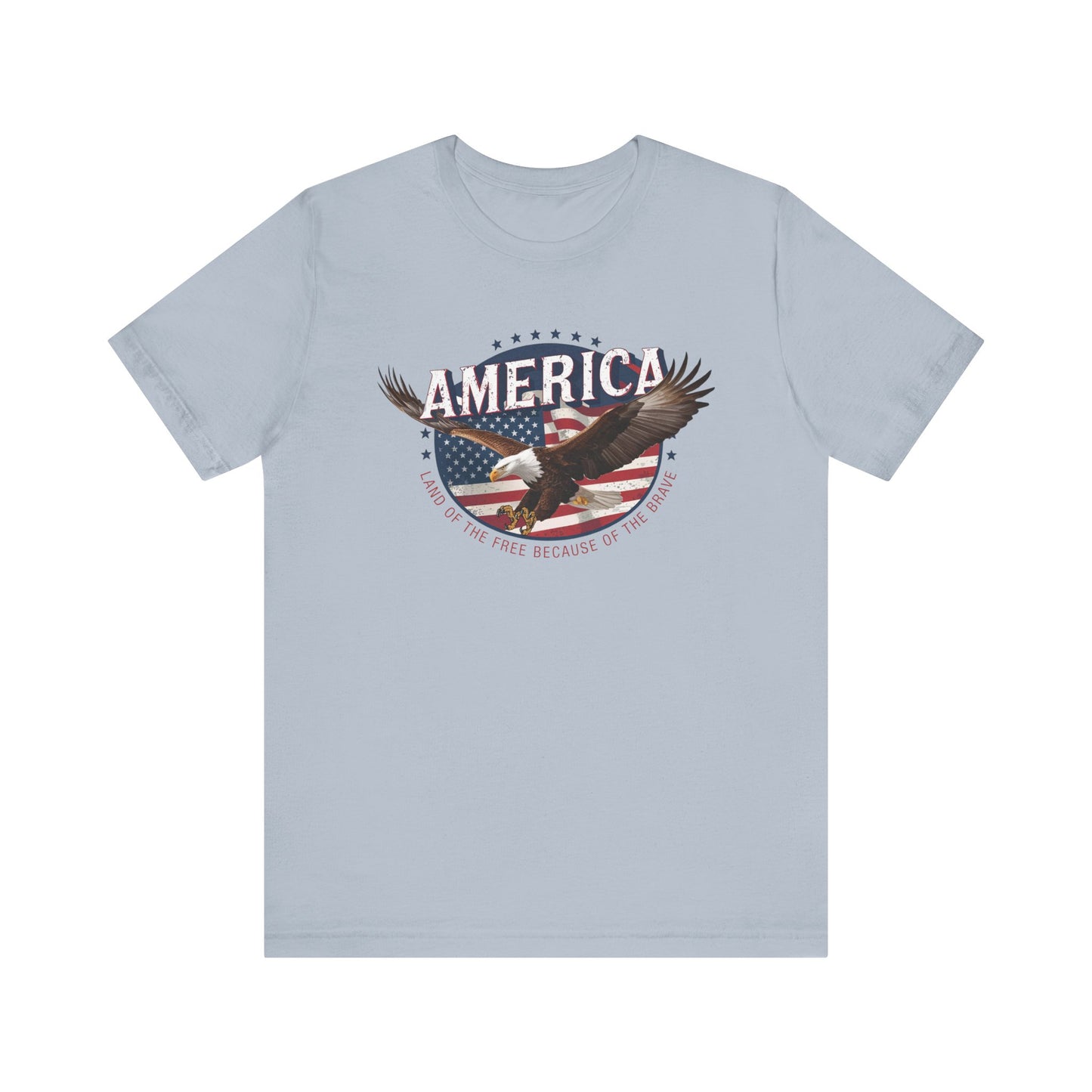 America Land of the Free Graphic T Shirt