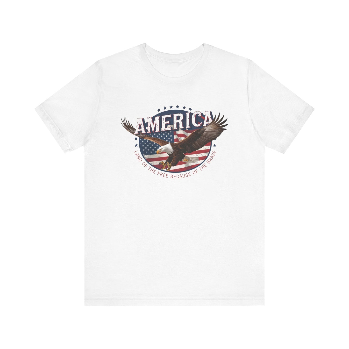 America Land of the Free Graphic T Shirt