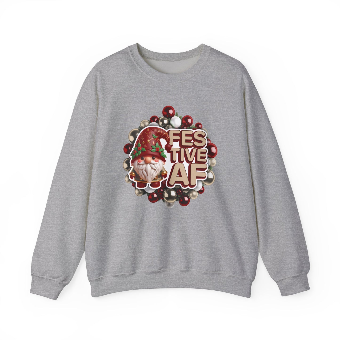 Festive Af Crewneck Sweatshirt