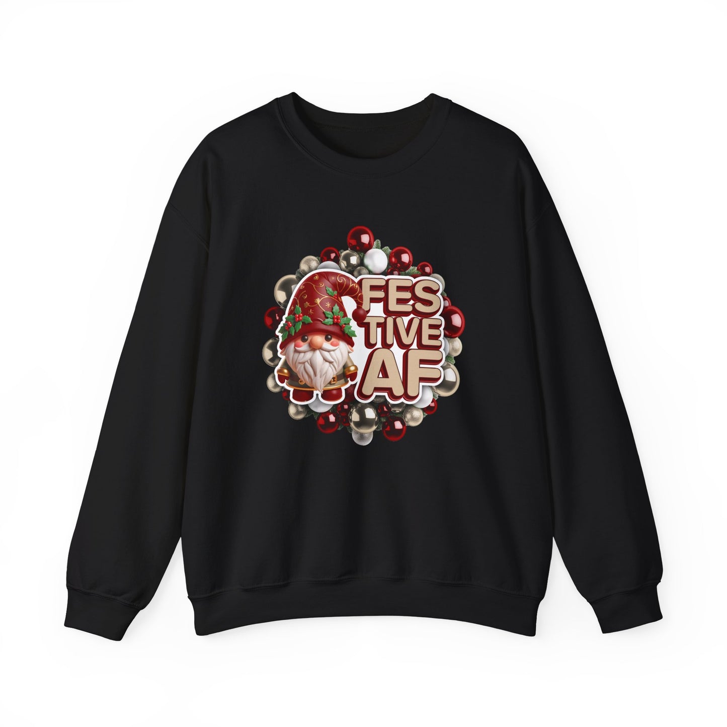 Festive Af Crewneck Sweatshirt