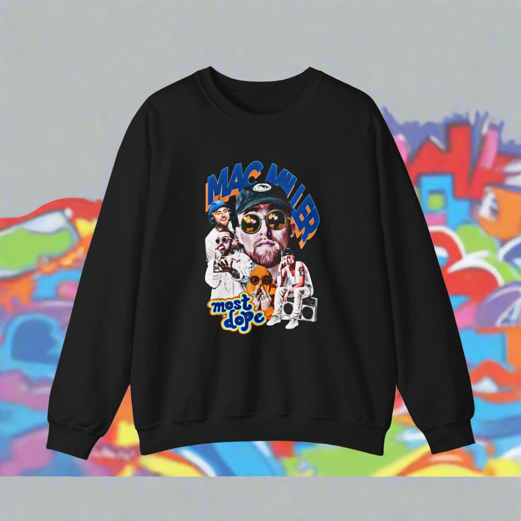 M A C Miller Graphic Crewneck Sweatshirt