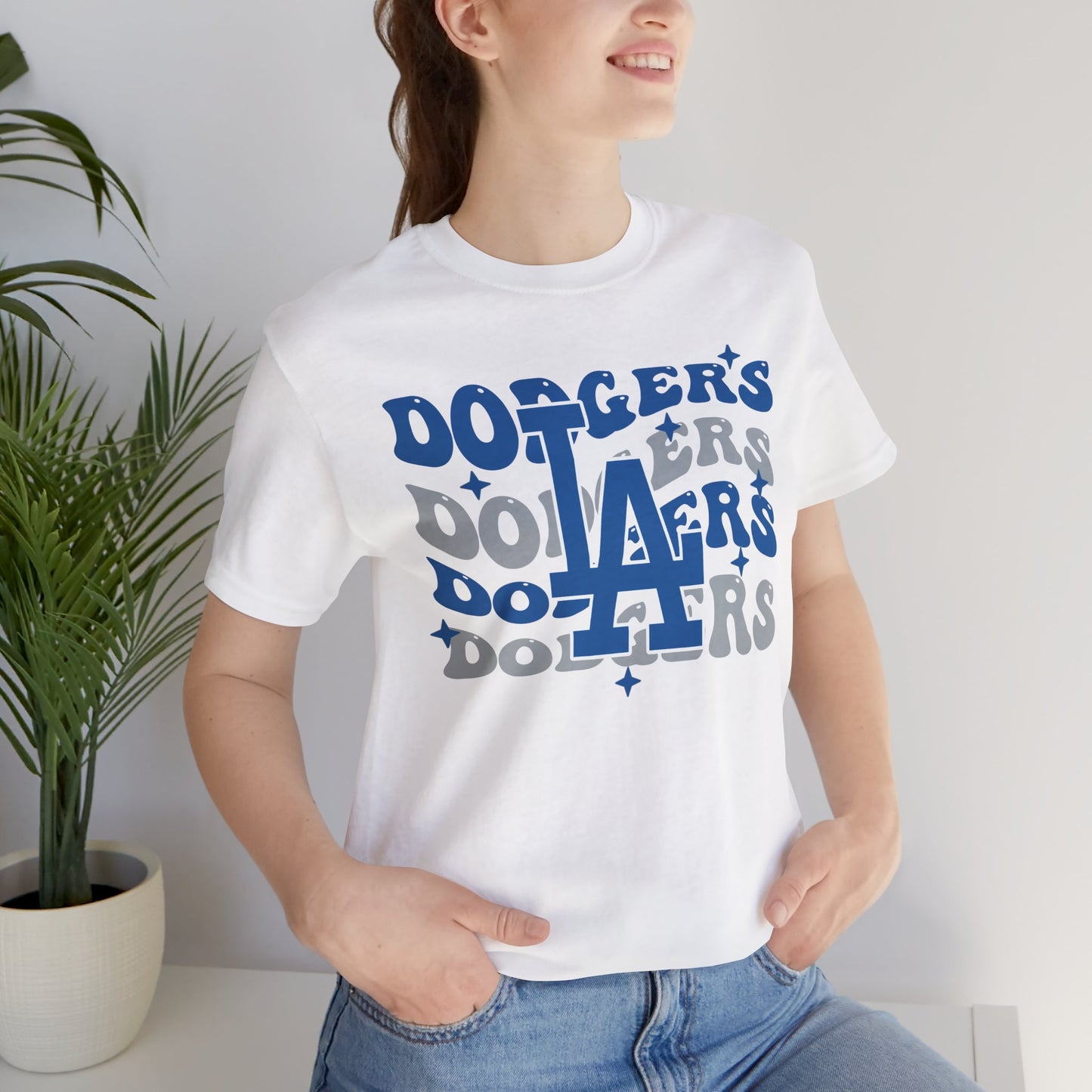 Wavy Dodgers T Shirt