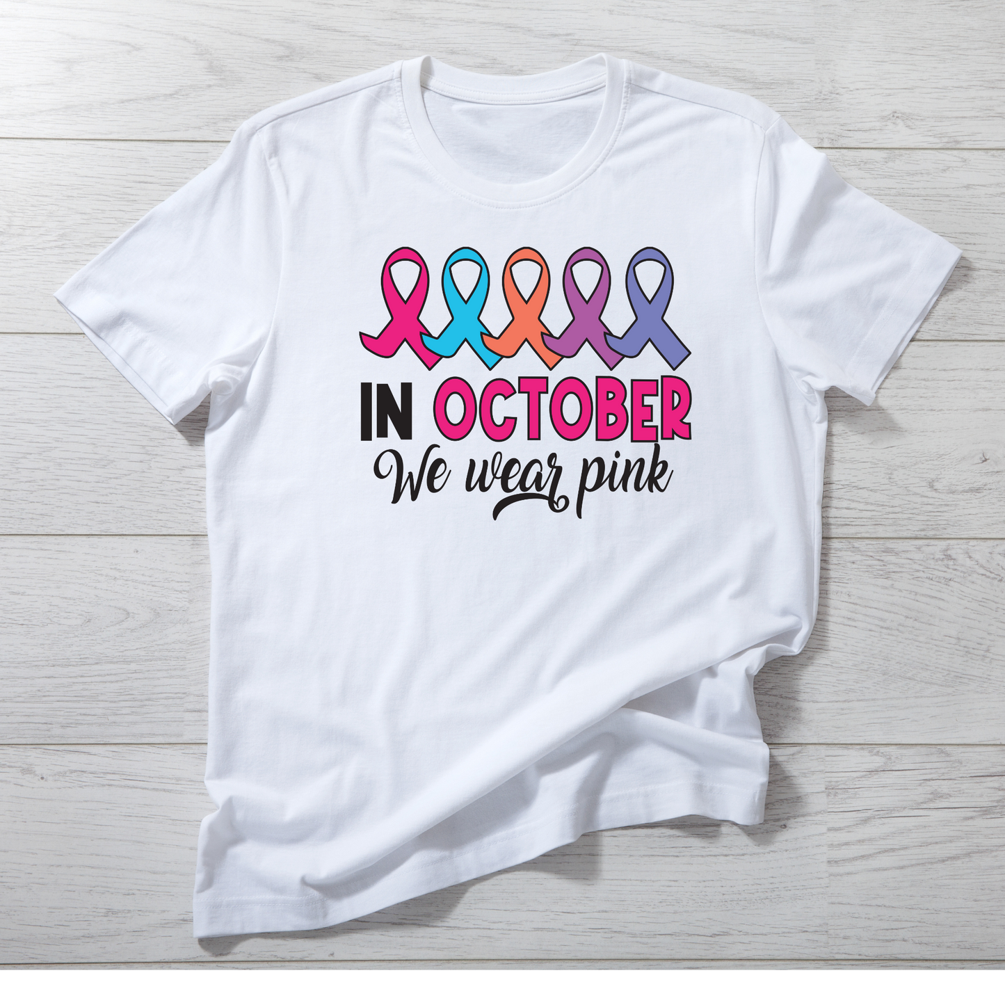 In October Cancer Awareness T Shirt
