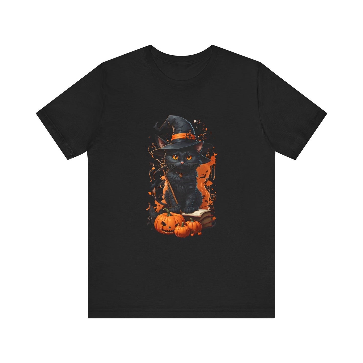 Halloween Black Cat T Shirt