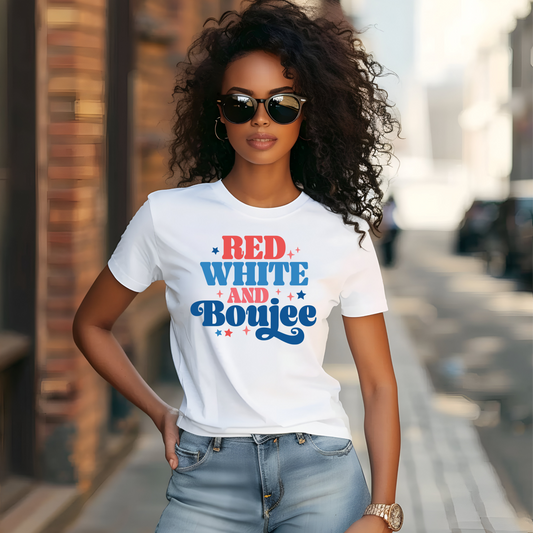Red White and Bougie T Shirt