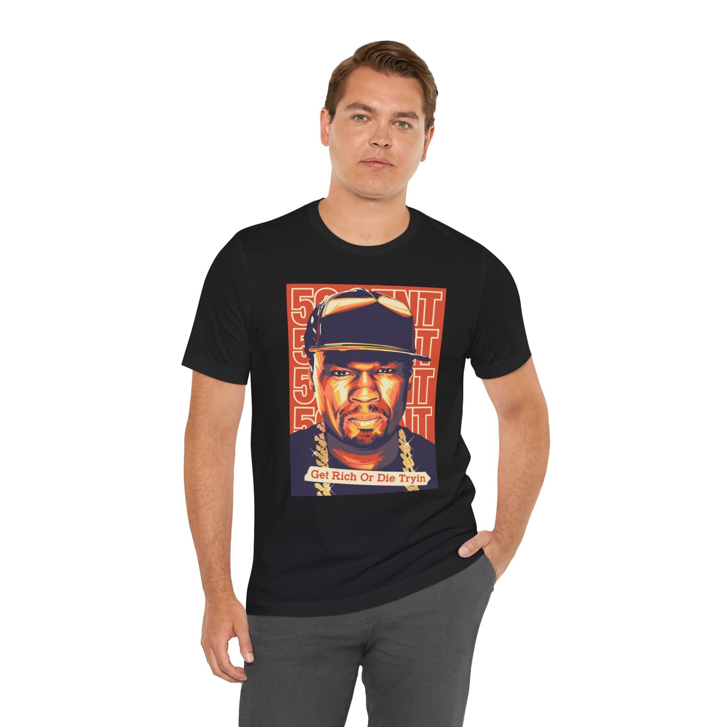 Rapper 50 Cent Graphic T Shirt