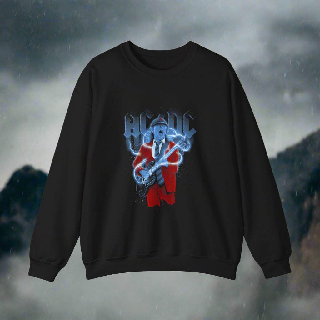 Graphic Sweatshirt Of Rock Band ACDC 