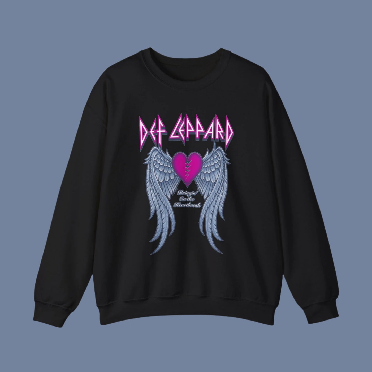 Def Leppard bring'in on the Heart Break Crewneck Sweater