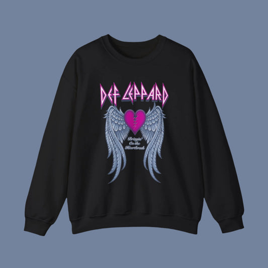 Def Leppard bring'in on the Heart Break Crewneck Sweater