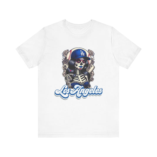 Los Angeles Lady Skull T Shirt