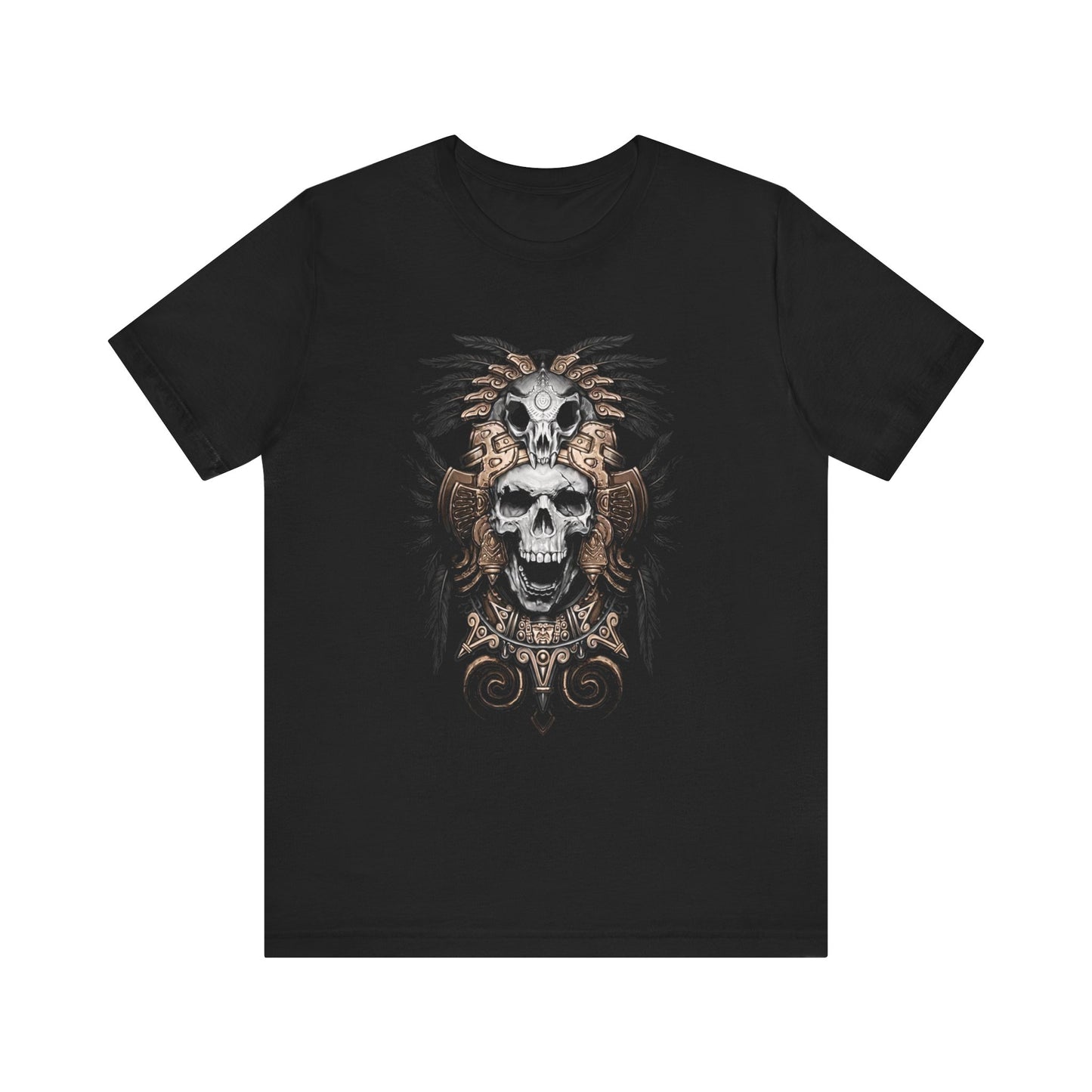 Warrior Skull Design  T Shirt