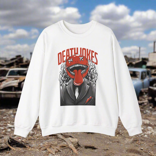 Death Jokes Crewneck Sweater