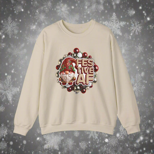 Festive Af Crewneck Sweatshirt