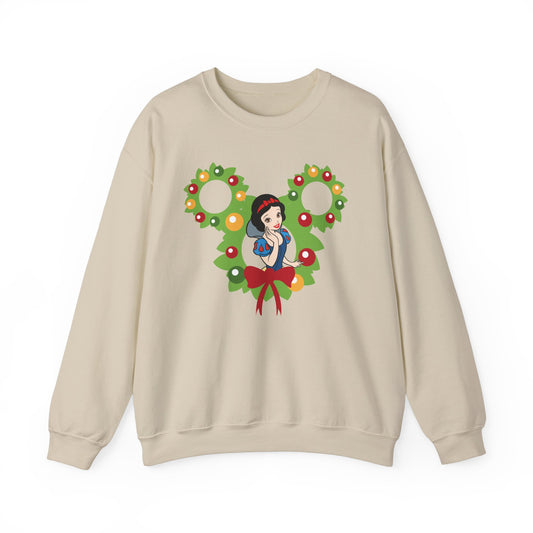 Snow White Wreath Crewneck Sweater