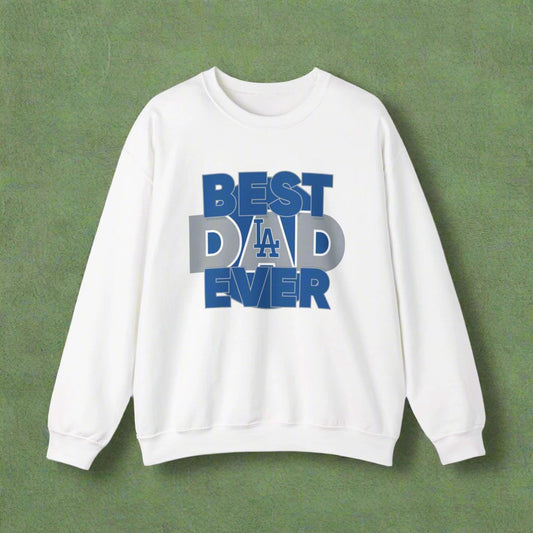 Dodgers Best Dad Ever Crewneck Sweatshirt