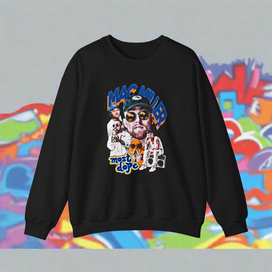 M A C Miller Graphic Crewneck Sweatshirt