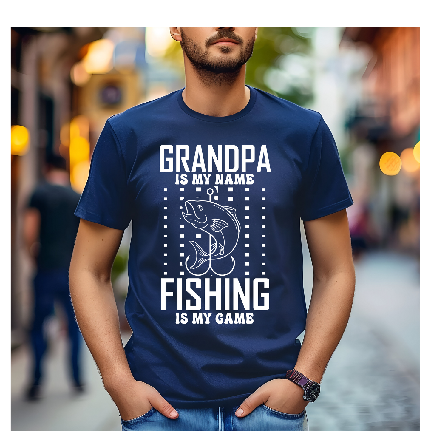 Fishing Grandpa Graphic T Shirt