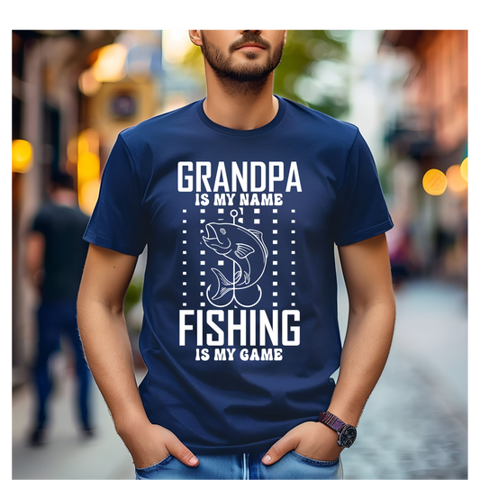 Fishing Grandpa Graphic T Shirt