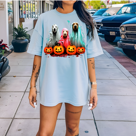 Halloween Dog Ghost T Shirt