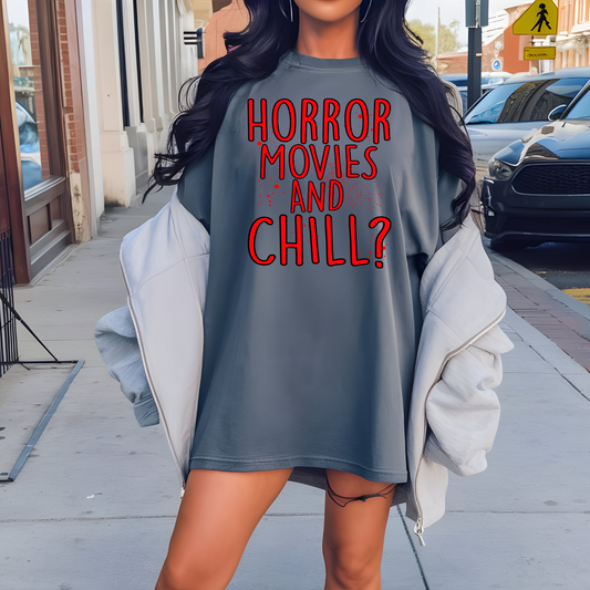 Horror Movies and Chill Halloween T Shirt