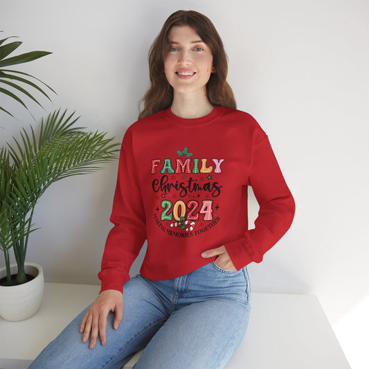 Family Christmas 2024 Crewneck Sweatshirt