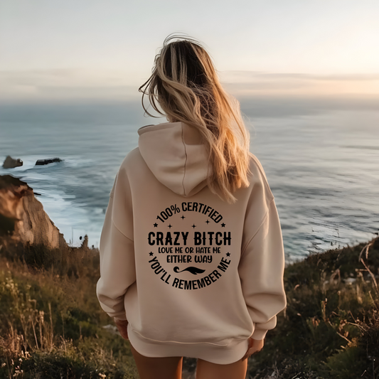 100% Certified Hoodie Sweatshirt