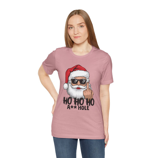 Santa Ho Ho Ho A Hole T Shirt