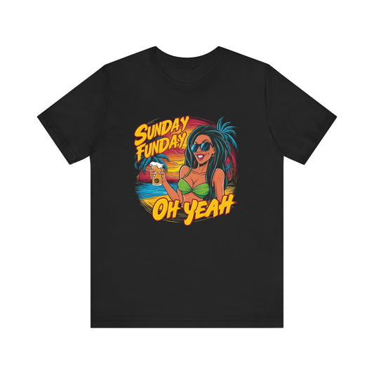 Sunday Funday Drinking T Shirt