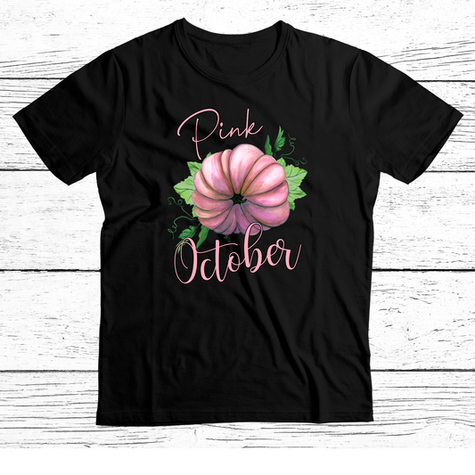 Pink October Cancer T Shirt