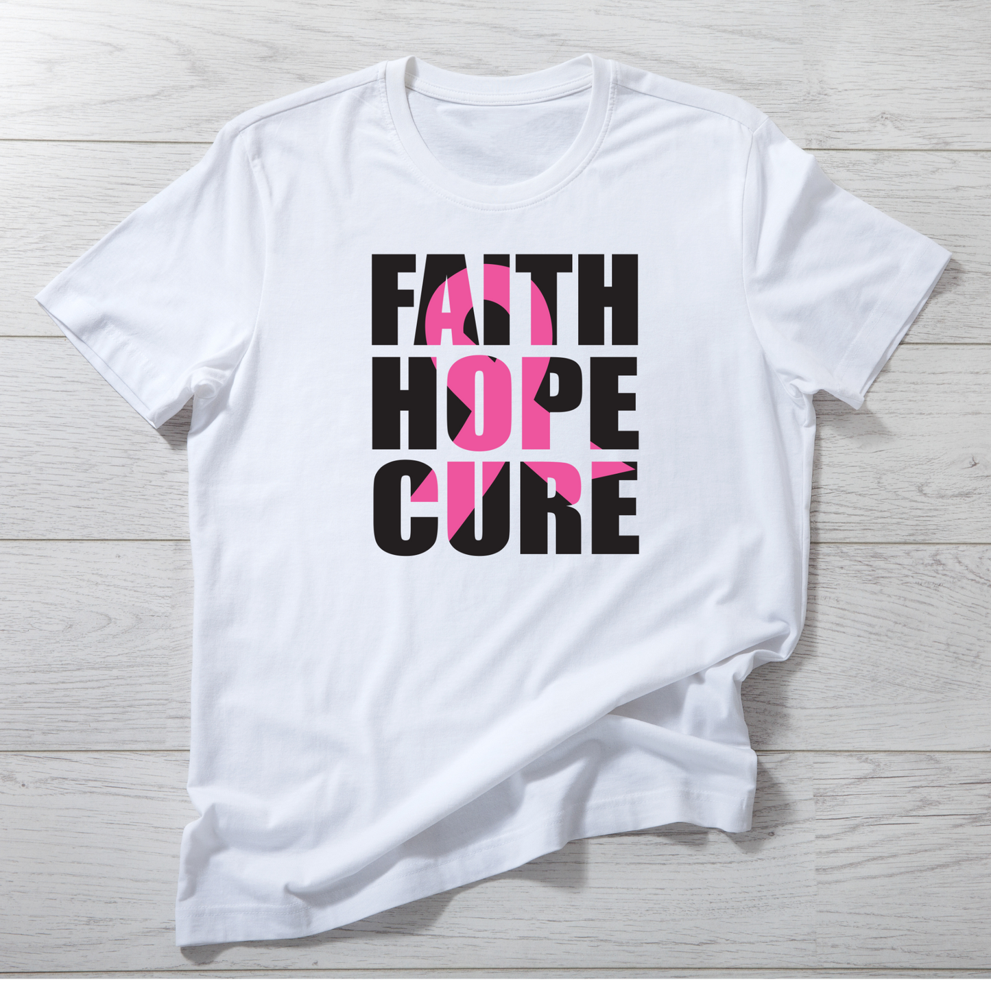 Cancer Faith Hope and Cure T Shirt