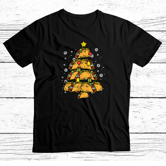 Taco Christmas Holiday T Shirt