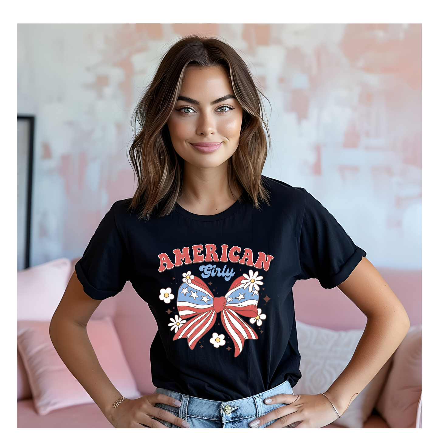 American Girly  T Shirt