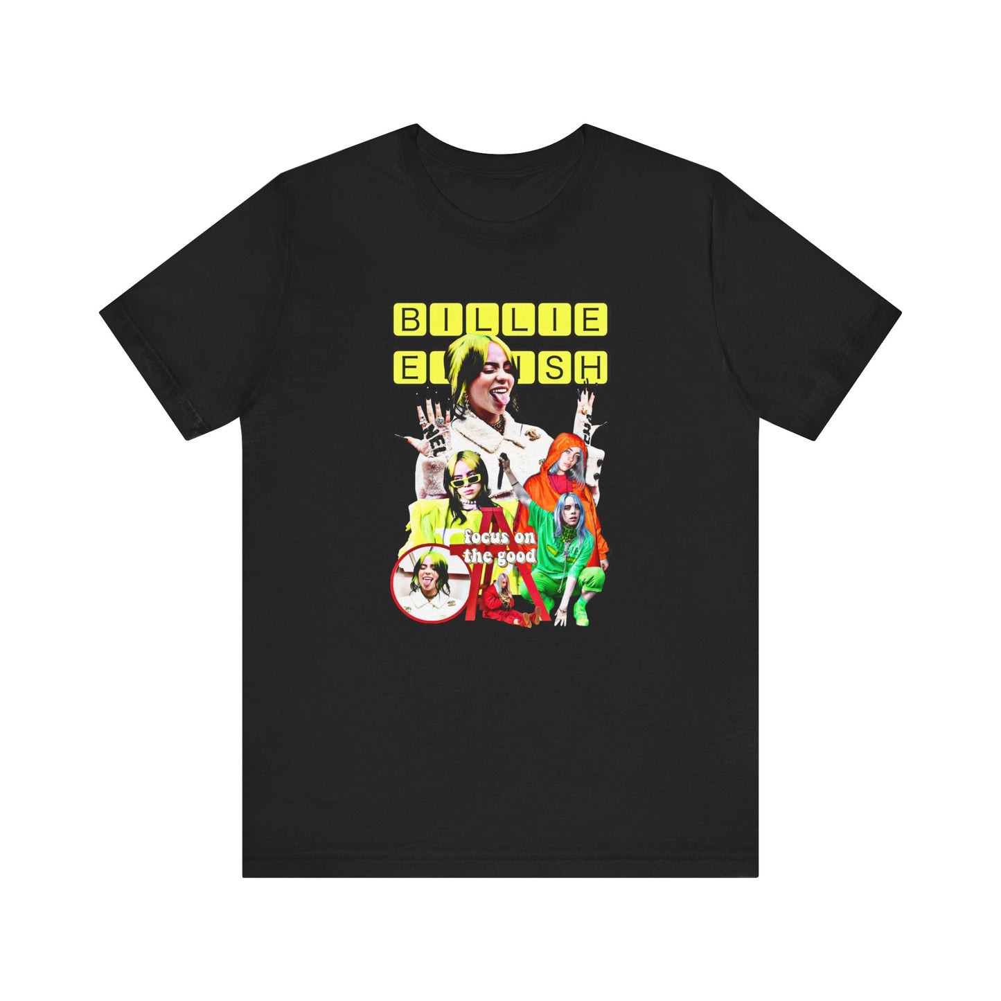 Billie Elish Graphic T Shirt merch
