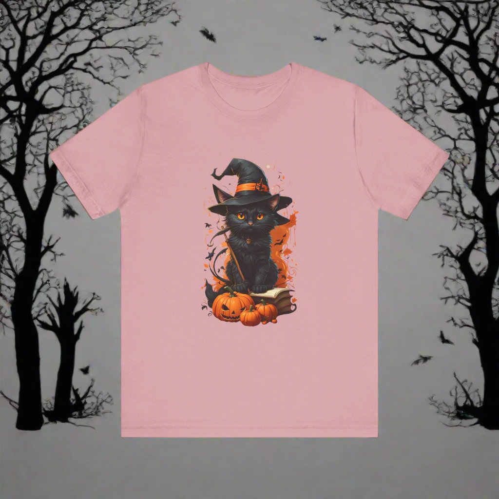 Halloween Black Cat T Shirt