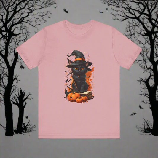 Halloween Black Cat T Shirt