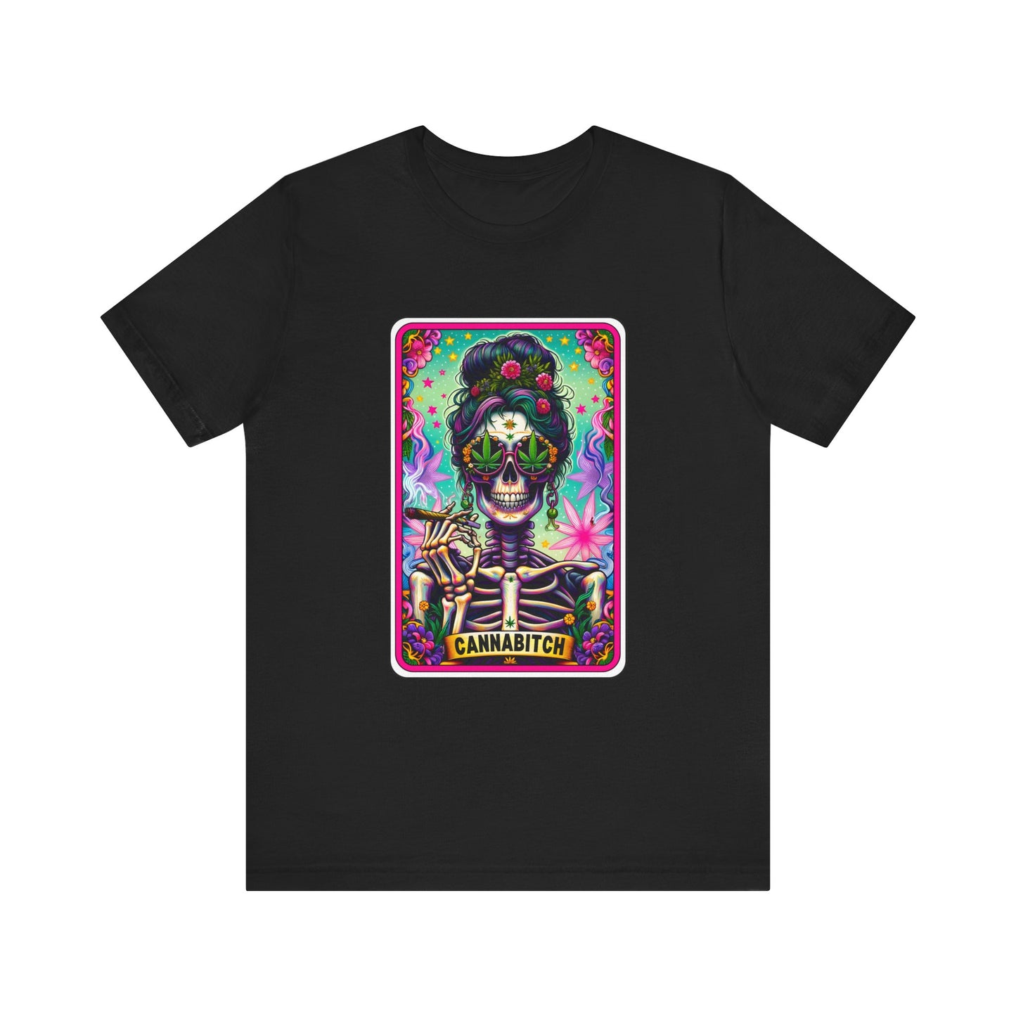 Canna Bitch T shirt Tarot Card