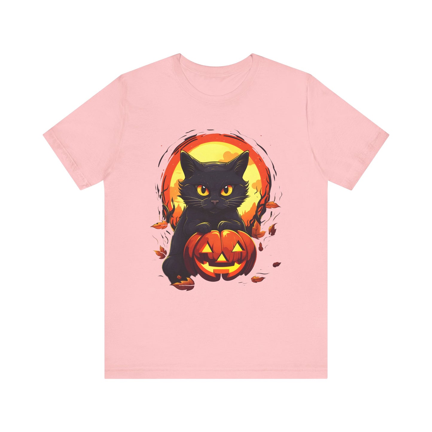 Halloween Cat and pumpkin T Shirt