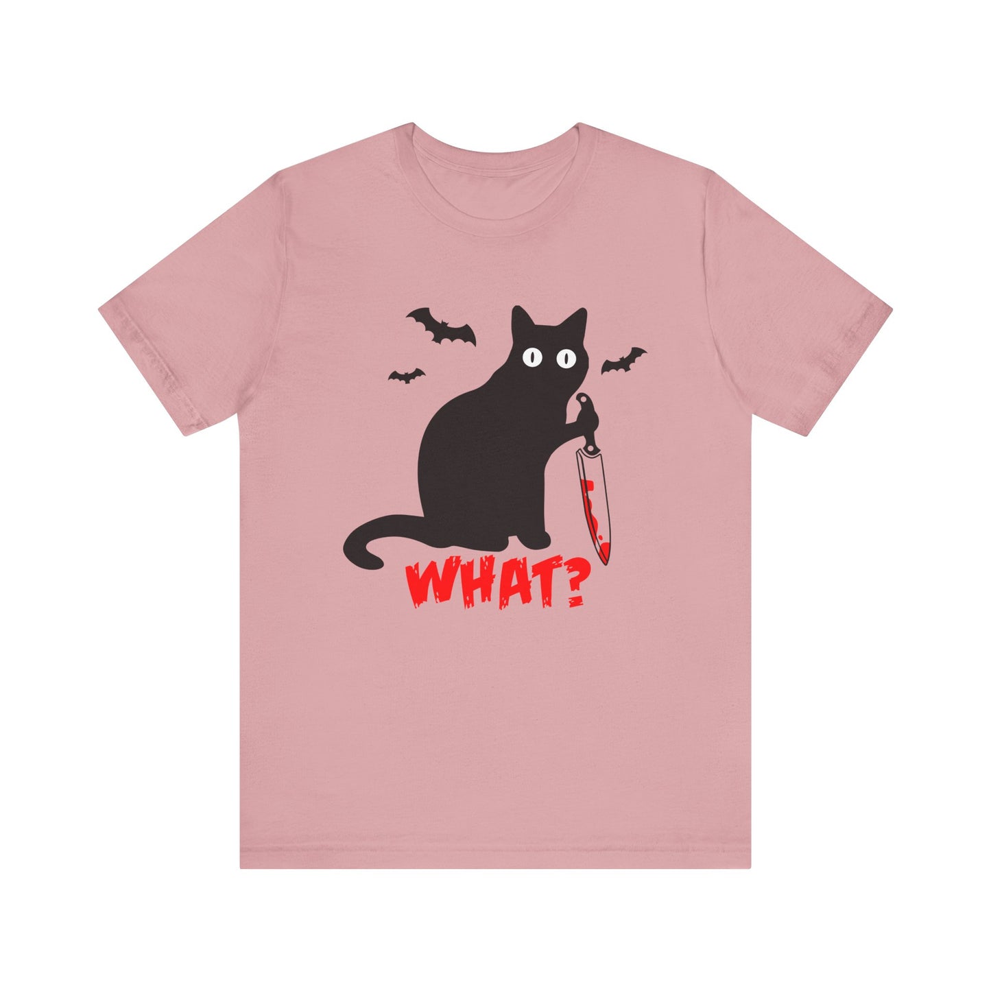 Halloween Black Cat What! T Shirt